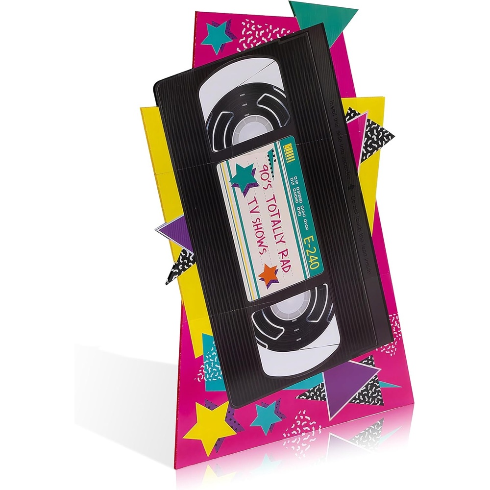 image:image90s VHS Tape Cardboard Stand Up  Over 4 feet Tall  I Love The 1990s Party Decor