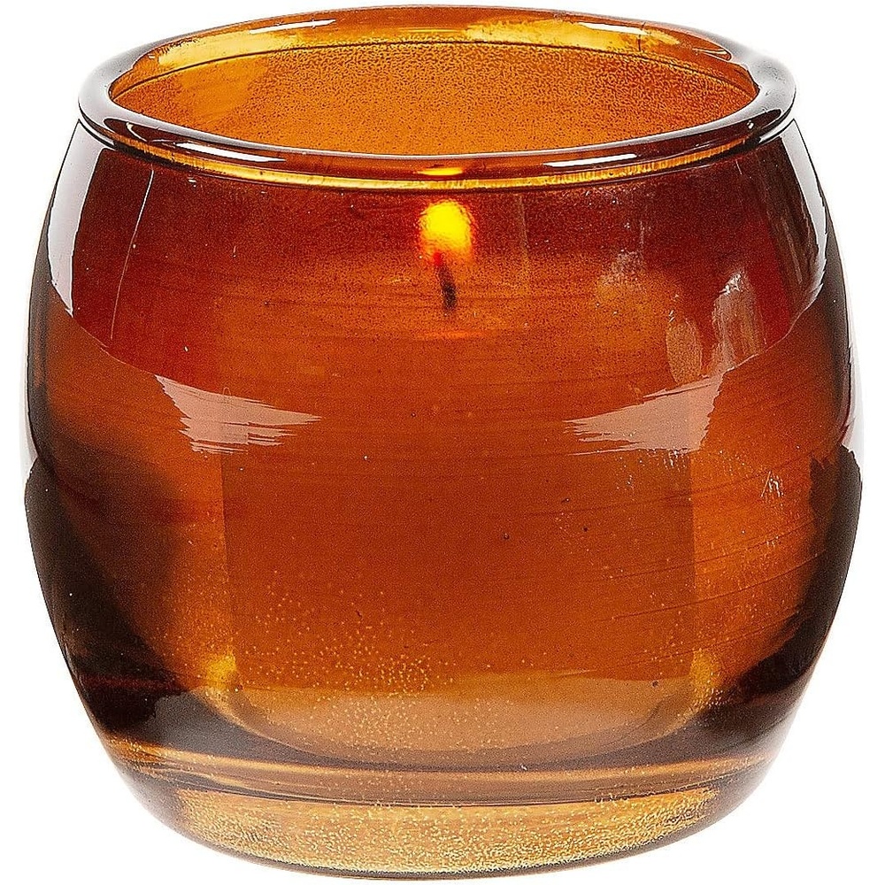 image:imageFun Express Amber Candle Holders Elegant and Versatile Holders for Home Decor Weddings and Parties Perfect for Enhancing Ambiance 6 Pieces