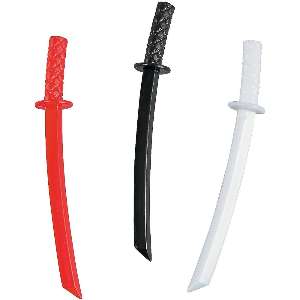 image:imageFun Express Ninja Sword Plastic Picks 72Pc  Party Supplies for Birthdays Holidays amp Special Celebrations