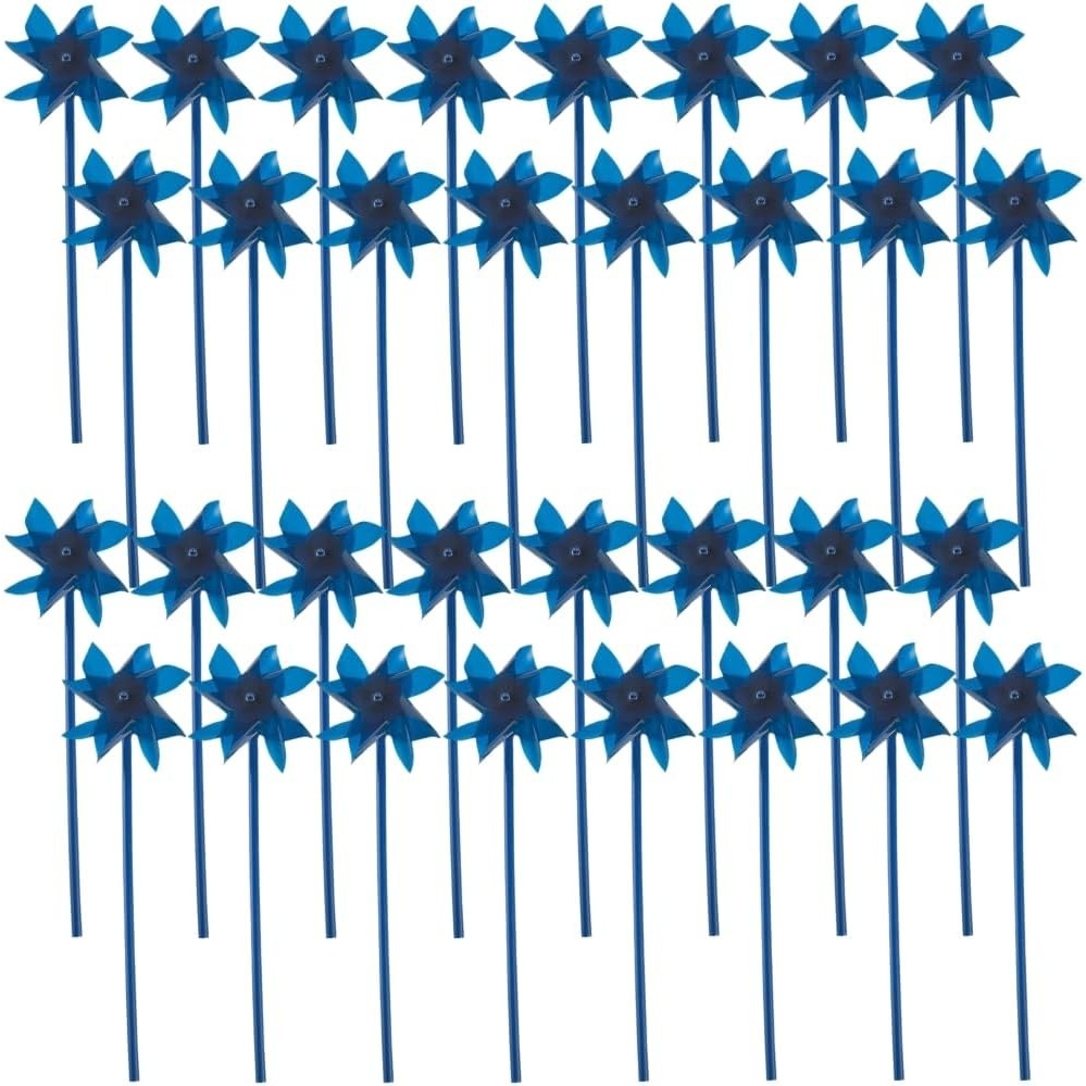 image:imageFun Express Pinwheels for Kids Bulk Set of 36 Great for Child Abuse Awareness Weddings Yards and Garden Decor Blue