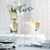 Silver Table Numbers (1-12 wooden calligraphy) Wedding and Party Supplies