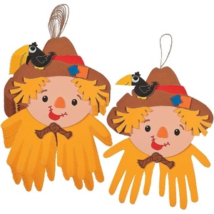 Scarecrow Handprint Craft Kit – Makes 12 – Fall Crafts for Kids and Fun Home Activities