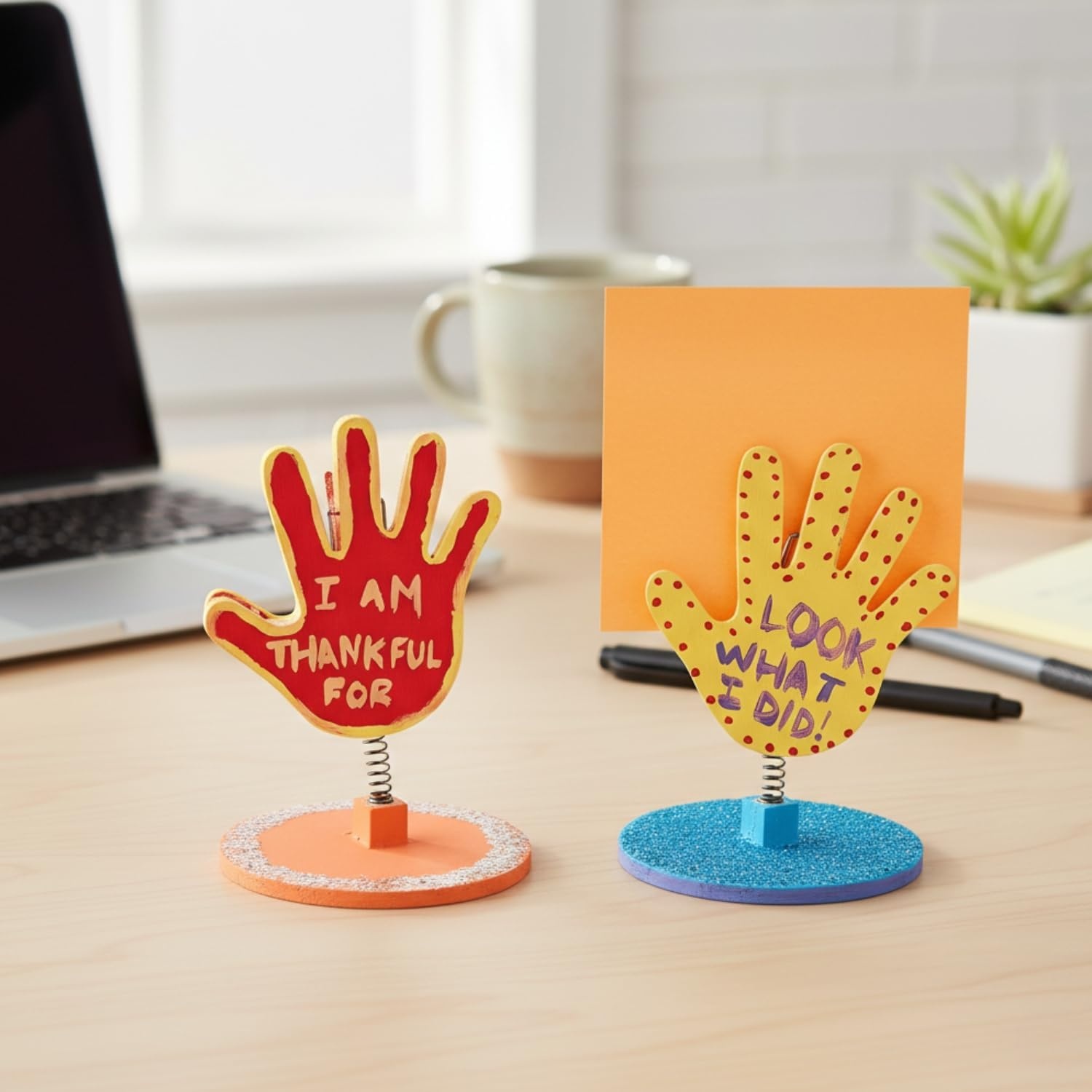 image:imageDo It Yourself Wood Praying Hands Note Holder Crafts for Kids and Fun Home Activities