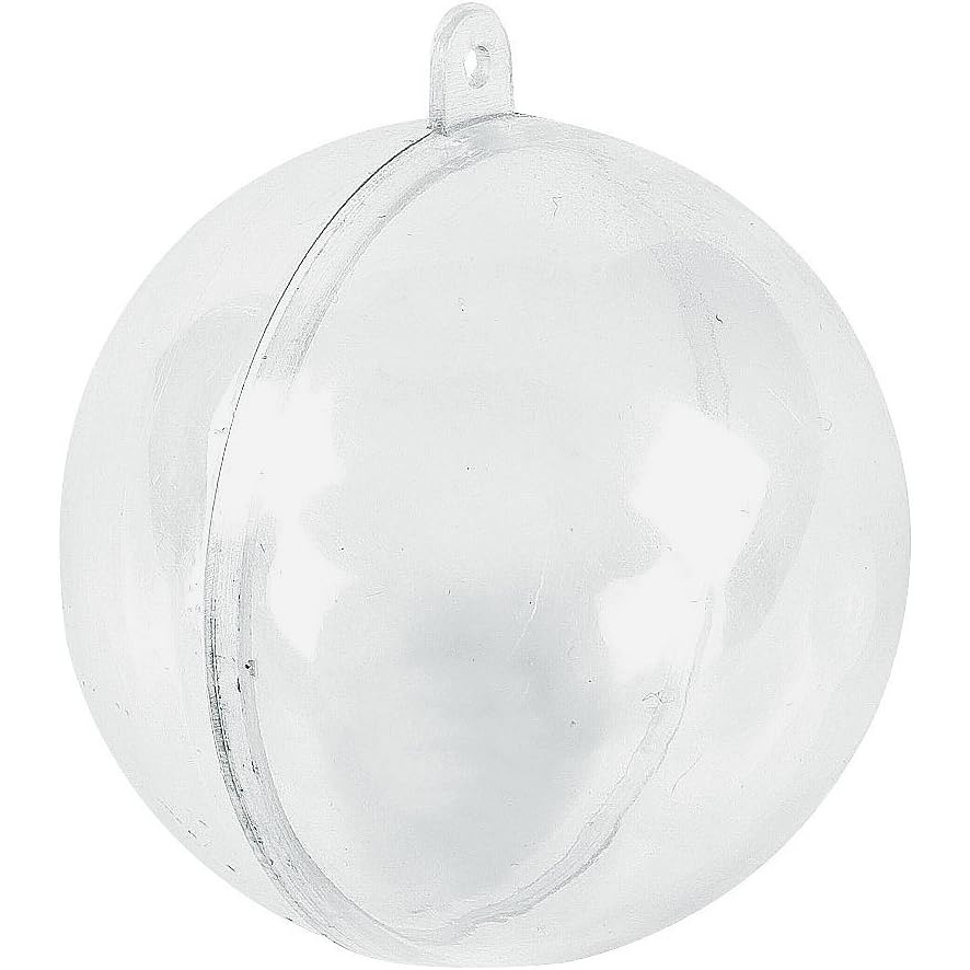image:imageDIY Clear Plastic Christmas Ornaments for Kids and Home Activities 72 Pieces Craft Set for Holiday Decorations