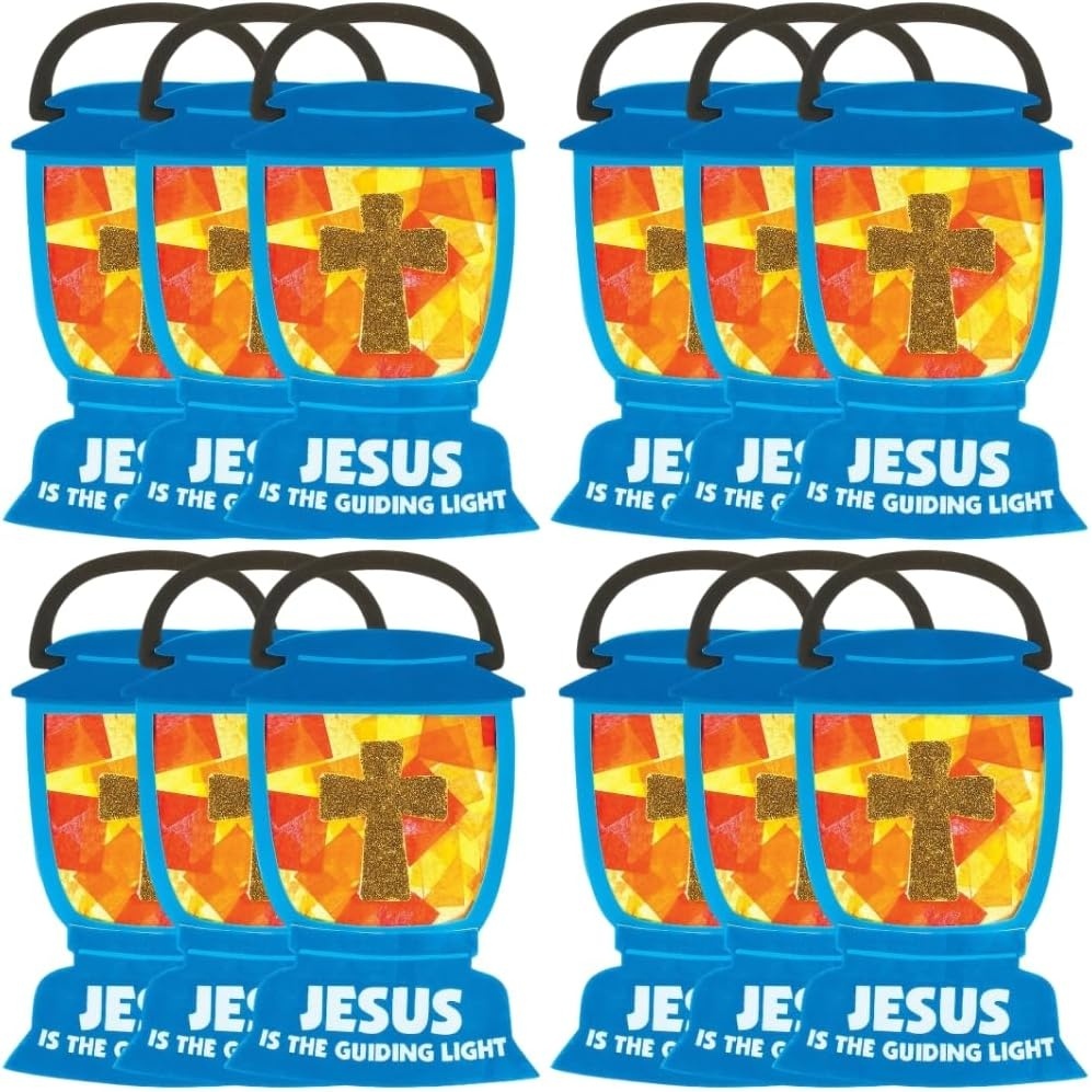 image:imageFun Express 10 Jesus Lights the Way Tissue Paper Sign Craft Kit VBS 2026 Makes 12
