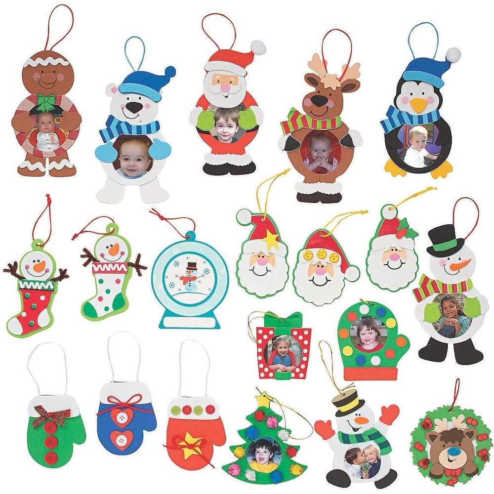 image:imageFun Express Bulk Christmas Ornament Craft Kit Assortment  Makes 108  Christmas and Holiday School and Church Craft Activities