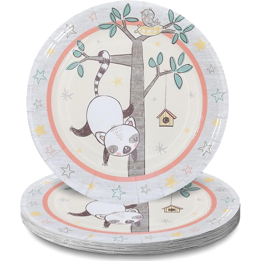 image:imageFun Express Little Panda amp Friends Paper Dessert Plates Dessert Paper Plate for Kids Baby Wedding Shower Christmas Brunch and Garden Holiday Events Stylish Paper Finish Party Supplies 8 Pieces