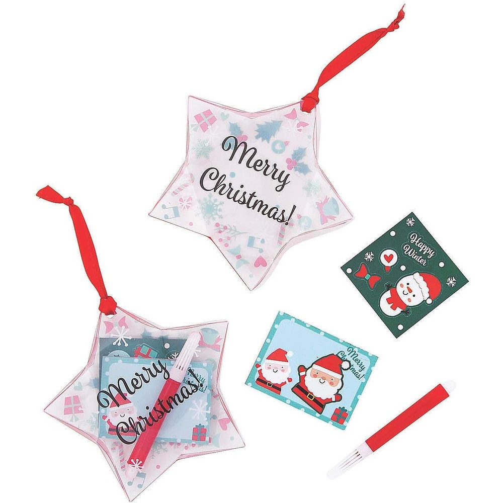image:imageFun Express Merry Christmas Stationery Set Festive HolidayThemed Stationery with Cards Envelopes Stickers Ideal for Sending Holiday Greetings Perfect for Christmas Celebrations 4 Pieces