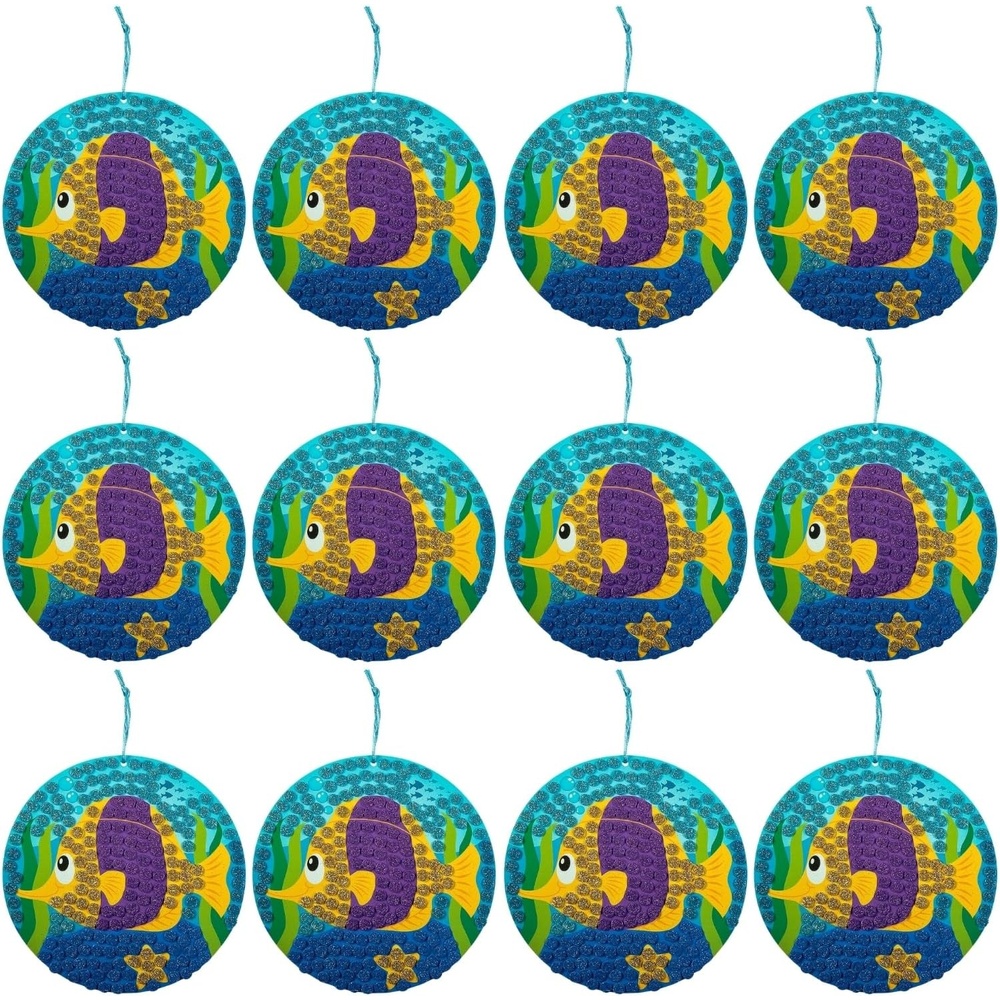 image:imageGlitter Mosaic Fish Craft Kit 12  Crafts for Kids and Fun Home Activities VBS 2026