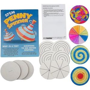 Fun Express DIY STEAM Penny Spinner Learning Activities – Makes 12