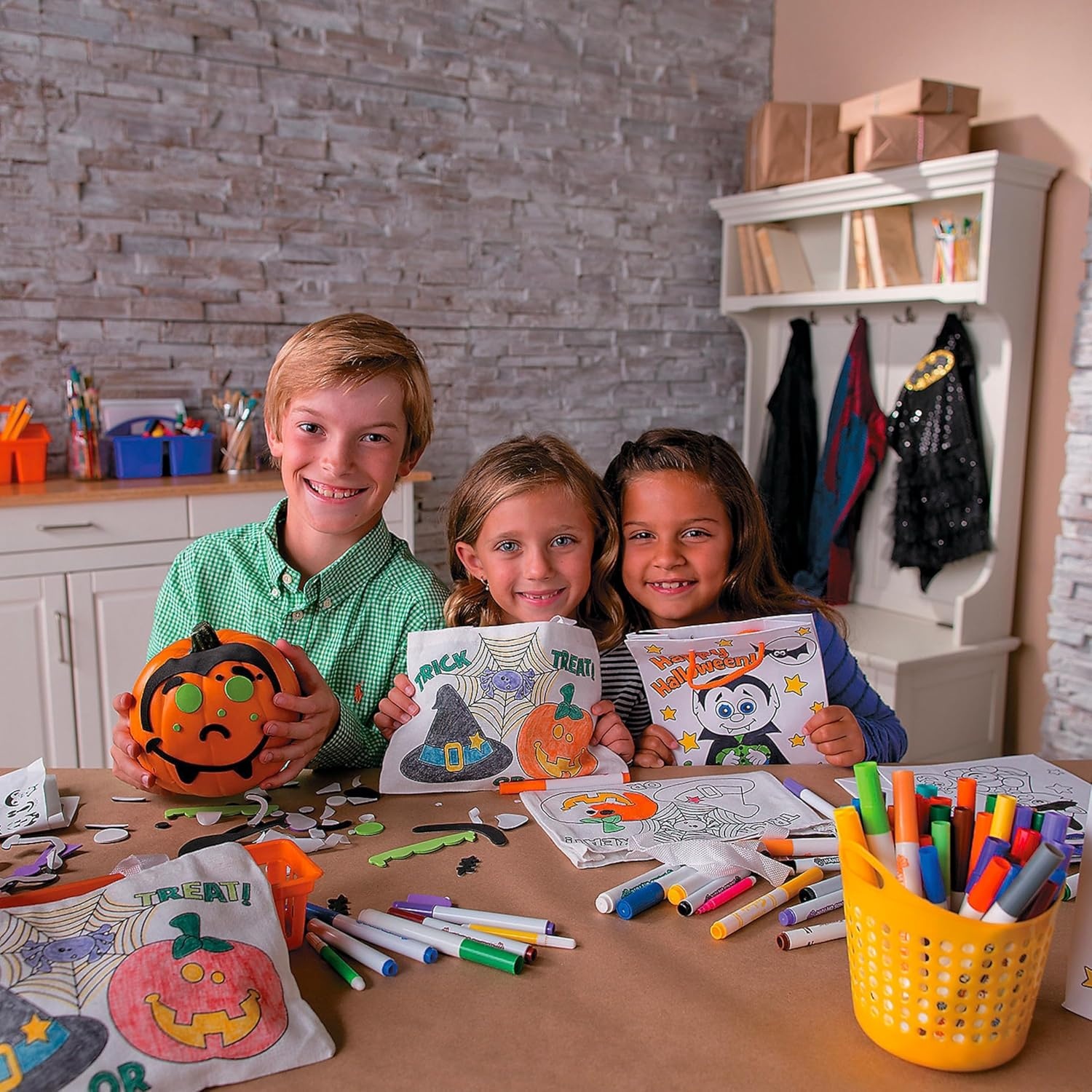 image:imageColor Your Own Halloween Bags Crafts for Kids and Fun Home Activities