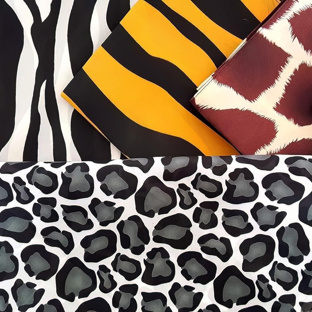 image:imageDozen Assorted Safari Animal Print Bandannas