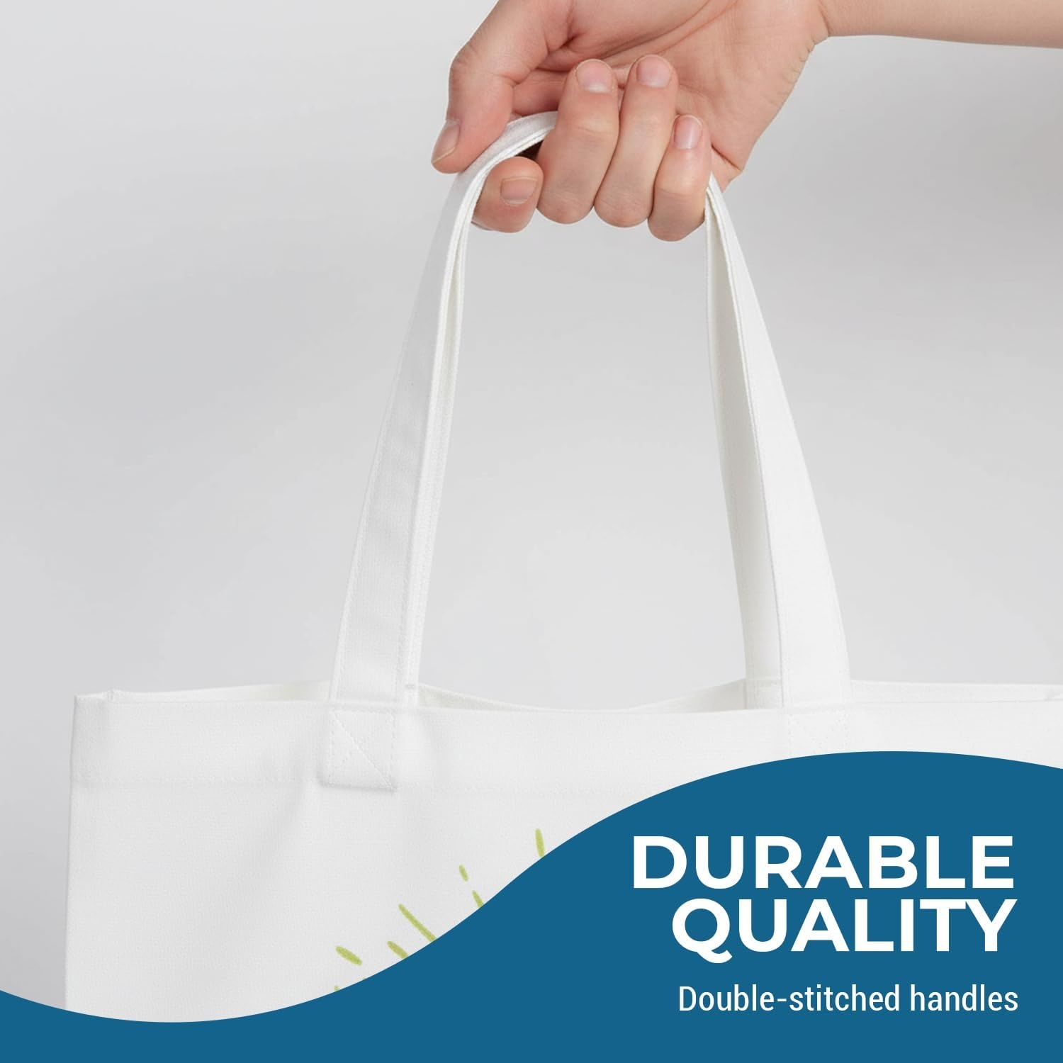 image:imageFun Express 15 x 17 Large Pink White amp Blue Kindness Nonwoven Tote Bags 12 Pieces