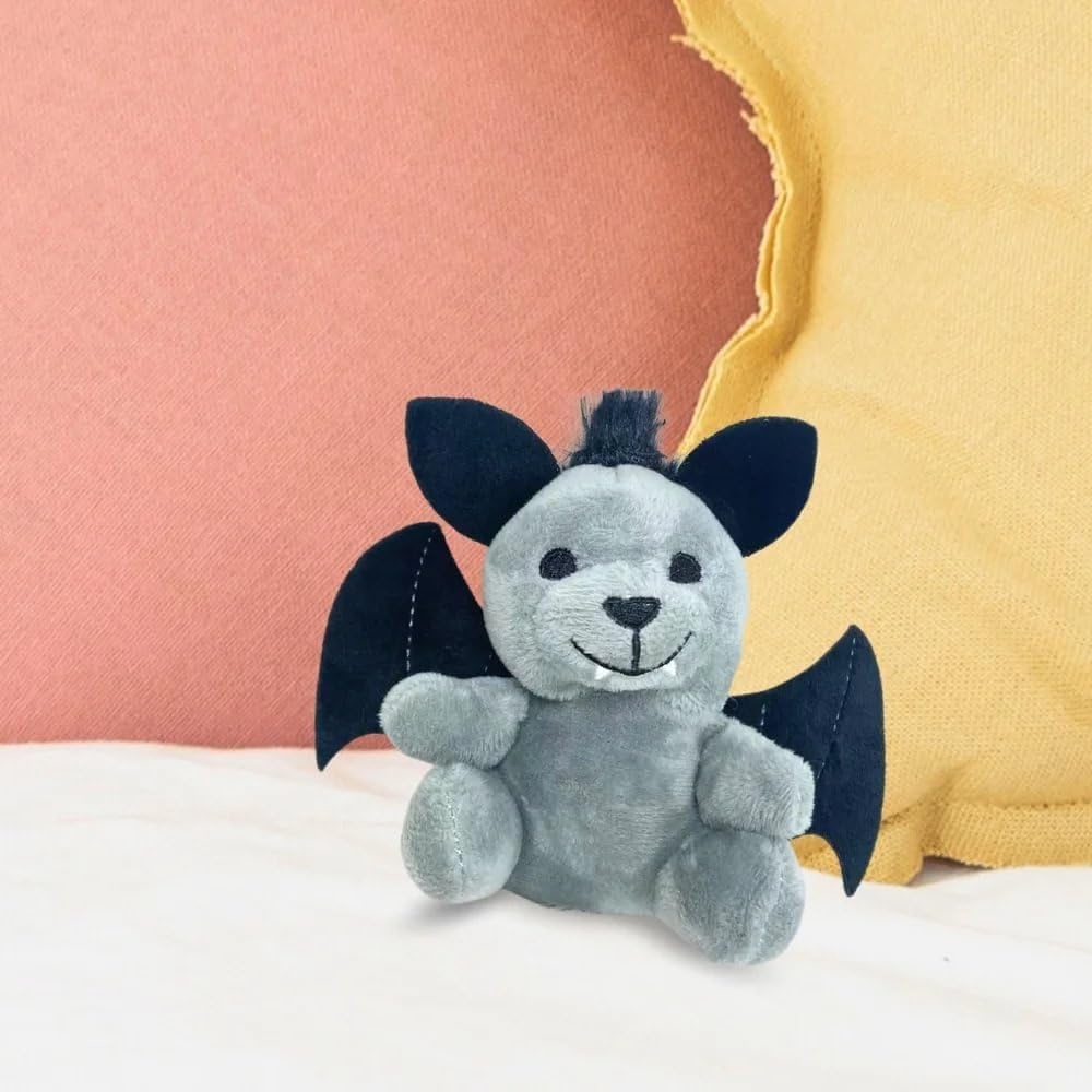 image:imageFun Express 5 Black amp Gray Stuffed Bears with Bat Wings amp Ears 12 Pieces
