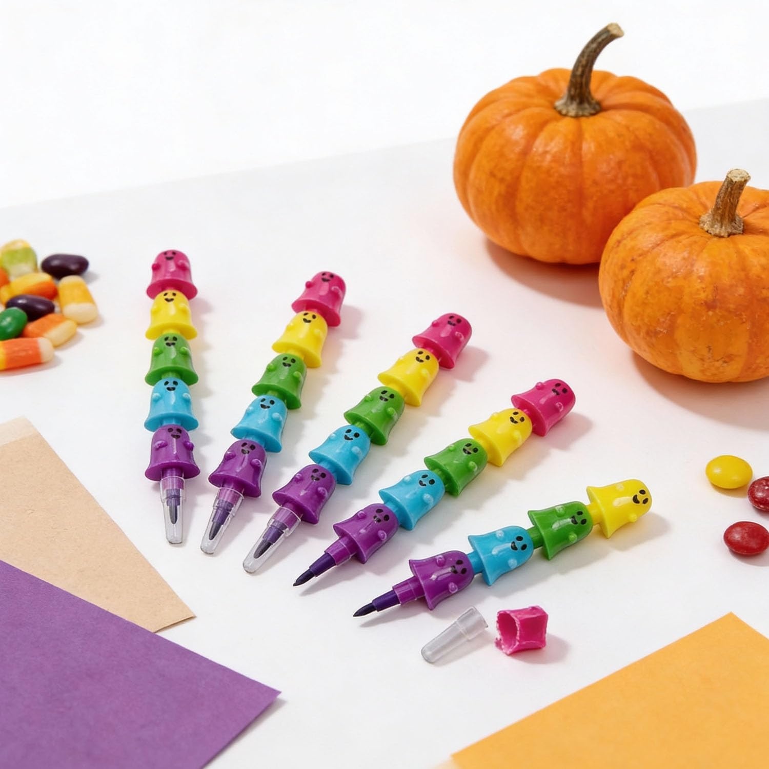 image:imageFun Express 5Color Ghost Stacking Point Crayons 12 Pc