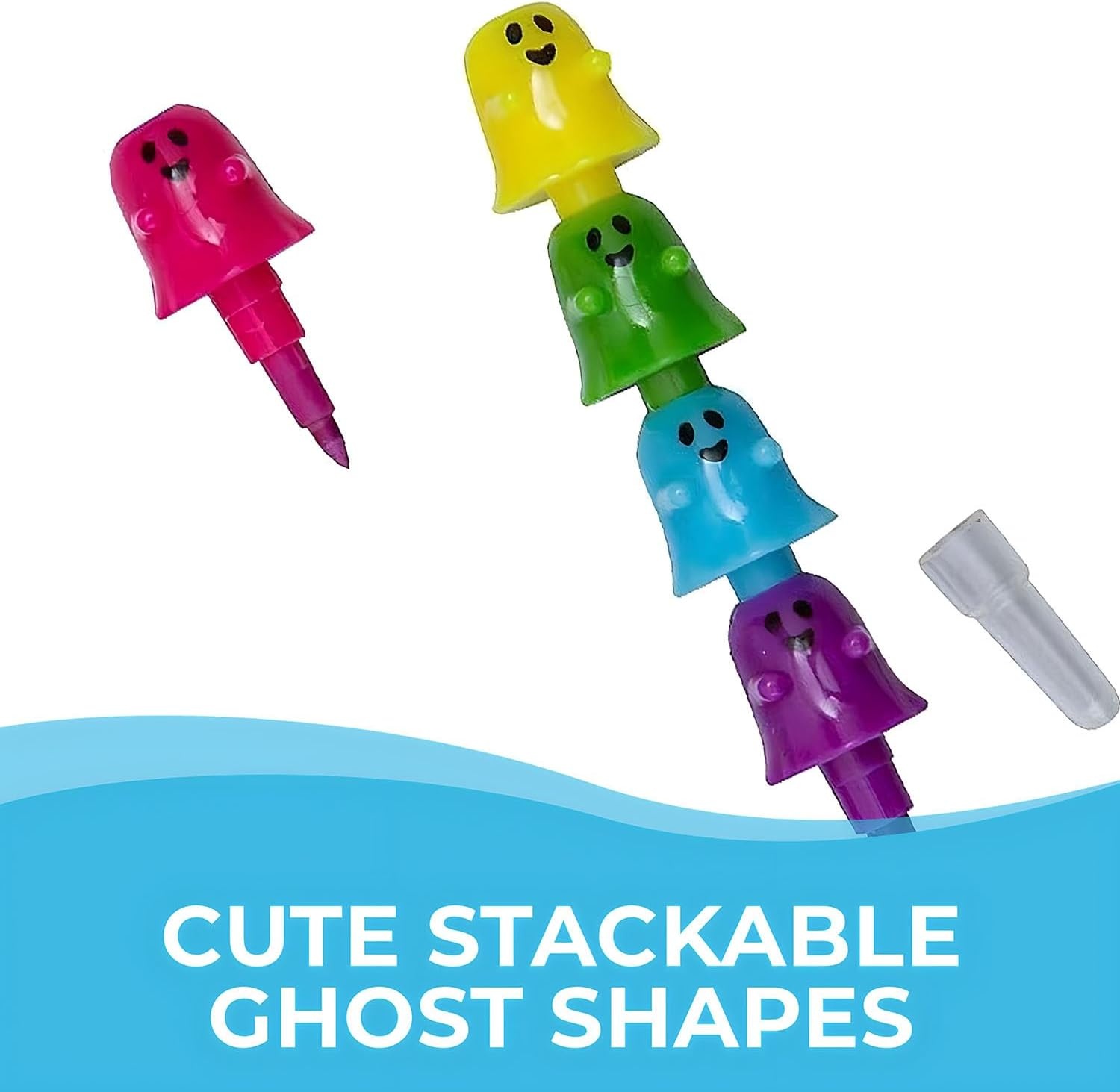 image:imageFun Express 5Color Ghost Stacking Point Crayons 12 Pc