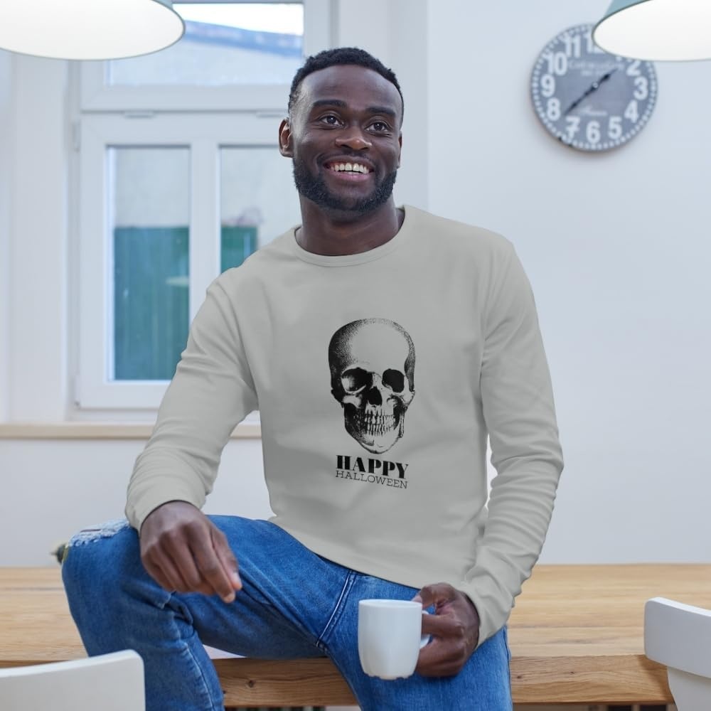 image:imageFun Express Halloween Skull Adults LongSleeve TShirt Small Apparel Accessories 1 Piece