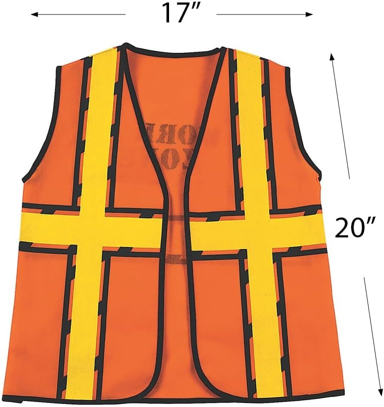 image:imageFun Express Kids Construction Worker Vest Halloween Costume and Active Play Accessories