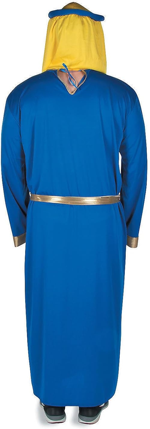 image:imageFun Express King Costume for Men Biblical Wise Men King Gaspar Blue Robe with Royal Cape Crown amp Sash Adult Nativity Costume for Christmas Pageants Church Plays amp Religious Events