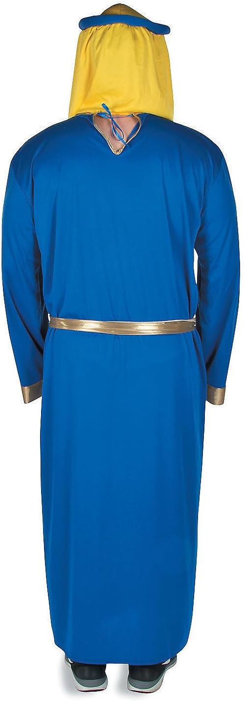 image:imageFun Express King Costume for Men Biblical Wise Men King Gaspar Blue Robe with Royal Cape Crown amp Sash Adult Nativity Costume for Christmas Pageants Church Plays amp Religious Events