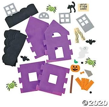 image:imageKids Haunted House Kit Makes 12 Foam Houses Halloween Crafts and Activities for Kids