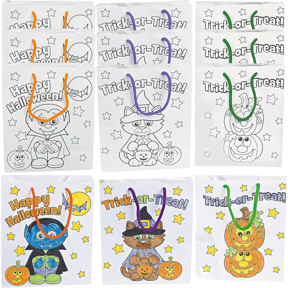 image:imageColor Your Own Halloween Bags Crafts for Kids and Fun Home Activities
