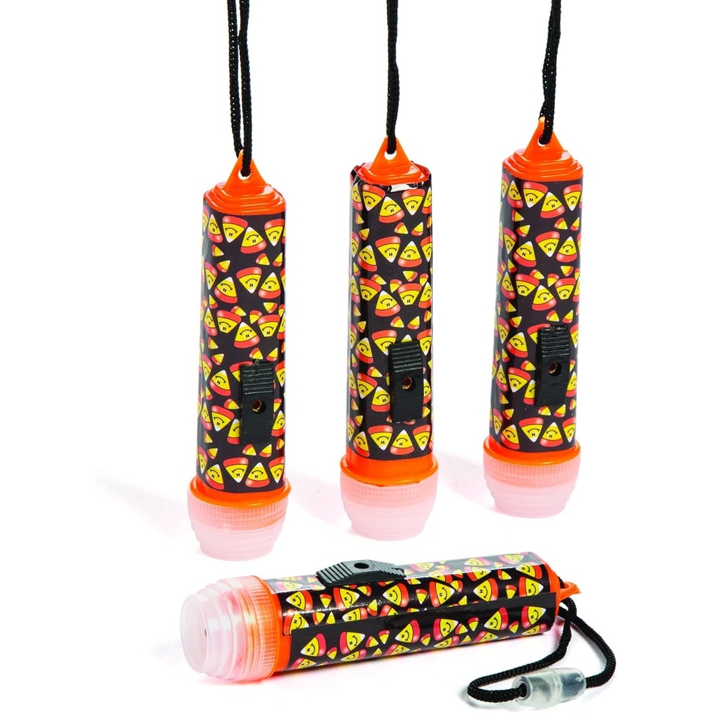image:imageFun Express Candy Corn Flashlight On A Rope for Halloween Apparel Accessories 12 Pieces