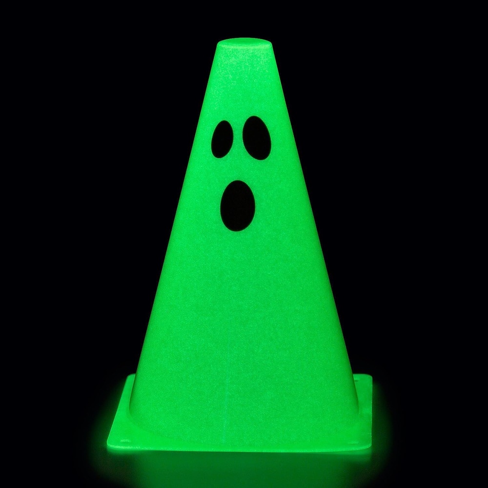 image:imageFun Express Glow in The Dark Ghost Traffic Cones 12 Pc