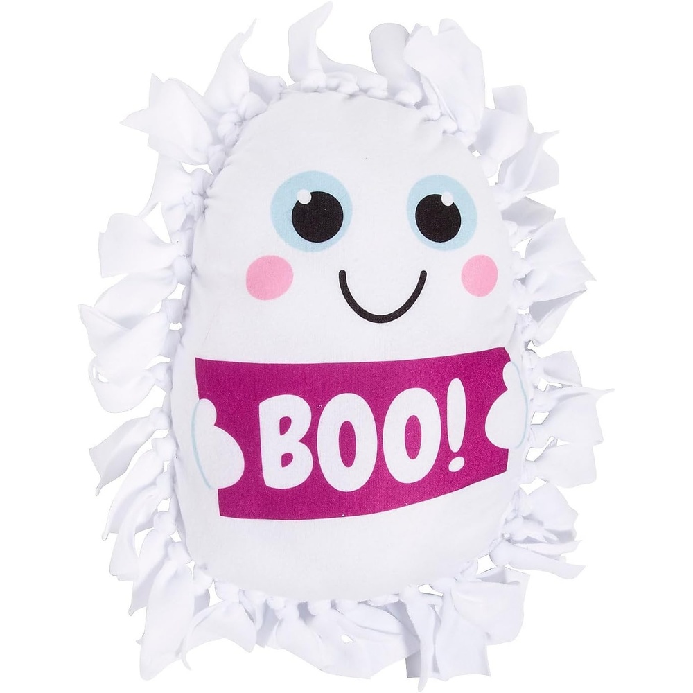 image:imageFun Express Halloween Ghost Fleece Tied Pillow Craft Kit Makes 6