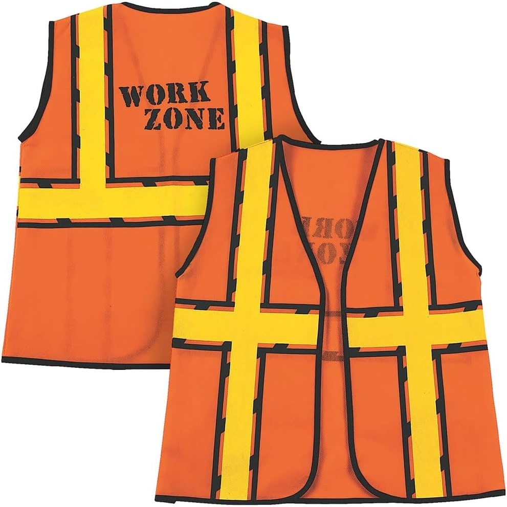 image:imageFun Express Kids Construction Worker Vest Halloween Costume and Active Play Accessories