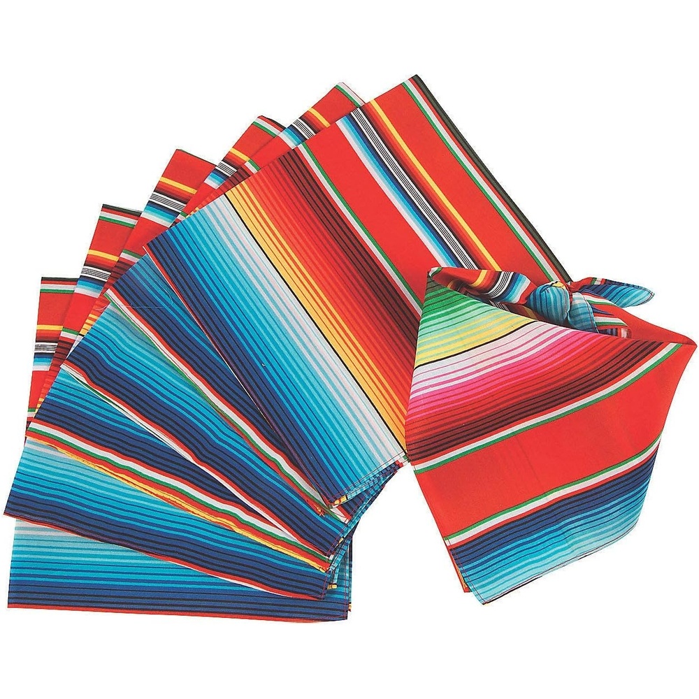image:imageFun Express Sarape Bandanas Apparel Accessories 12 Pieces
