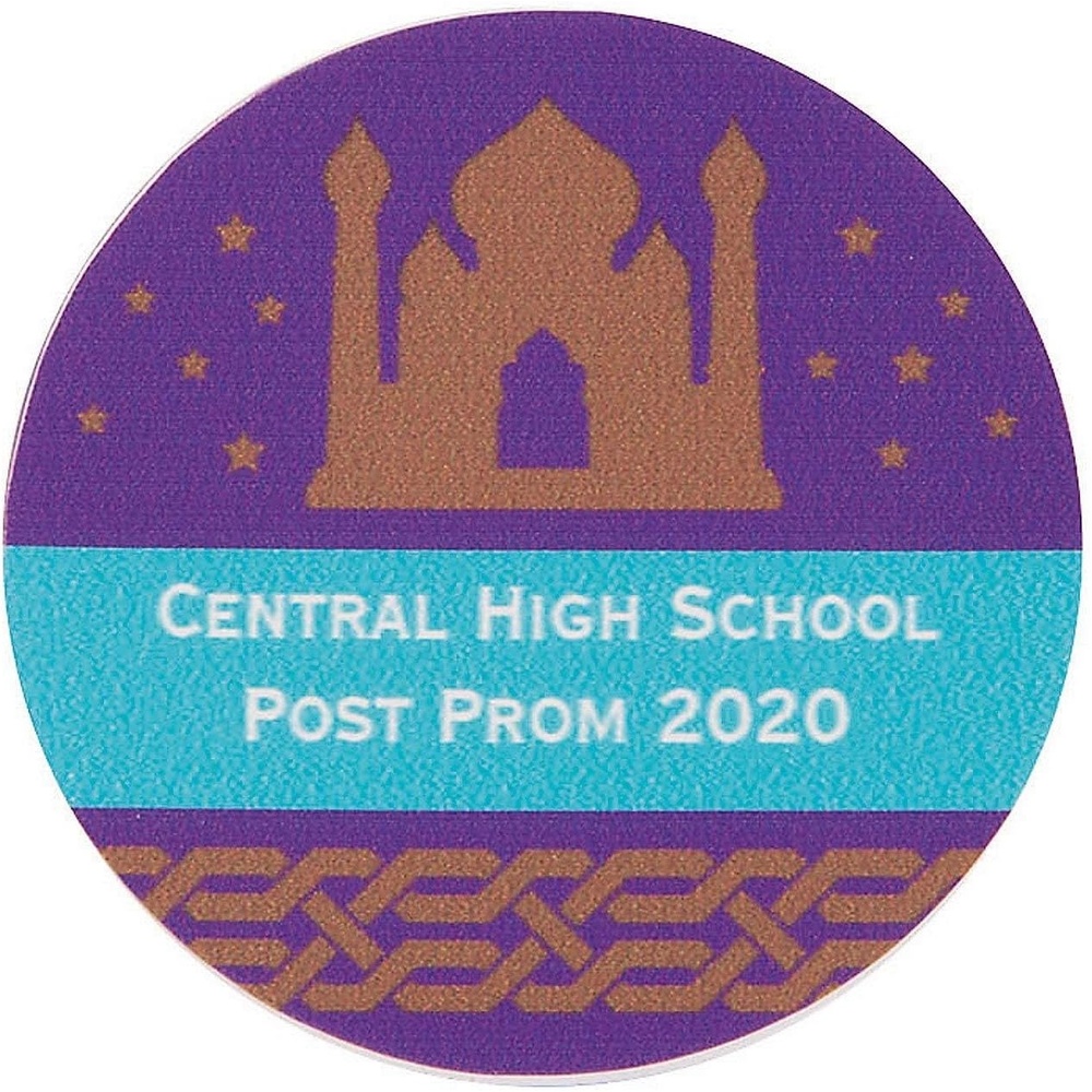 image:imageBulk 144 Pc Arabian Night Personalized Stickers Paper Material 2 Diameter Decorative Seal for Weddings Proms and Special Events