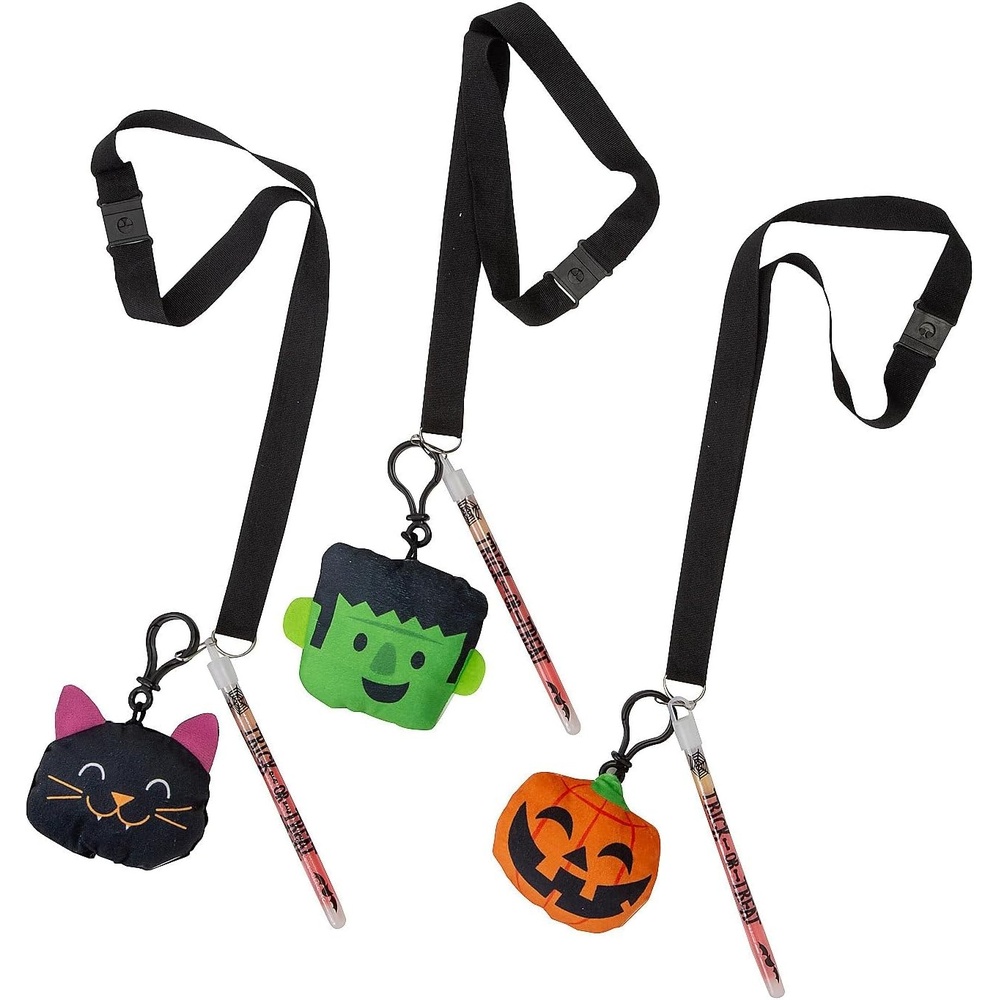 image:imageFun Express 36 Pieces Halloween Glow TrickorTreat Lanyard Kit for 12