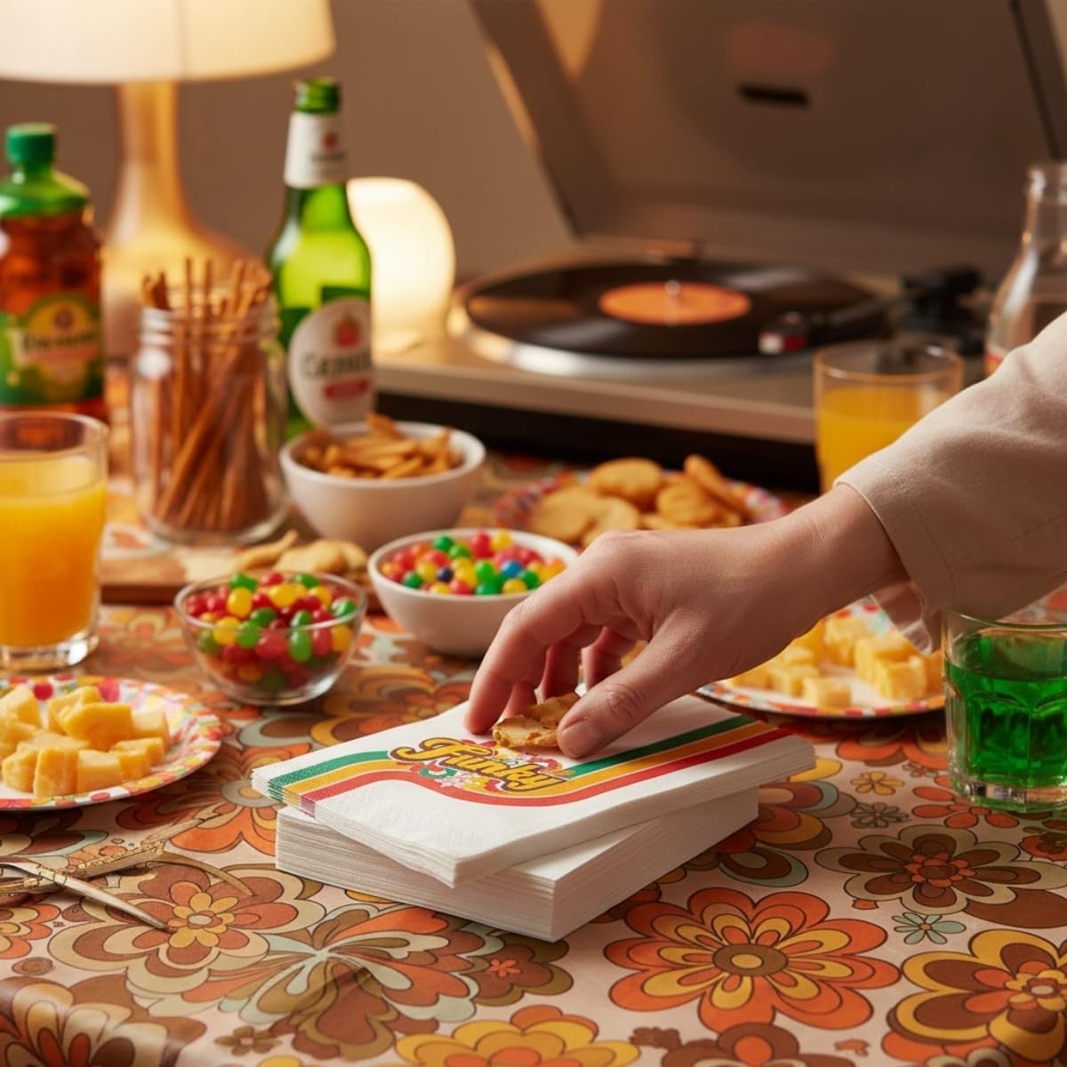 image:image70s Party Dinner Napkins Party Supplies 16 Pieces