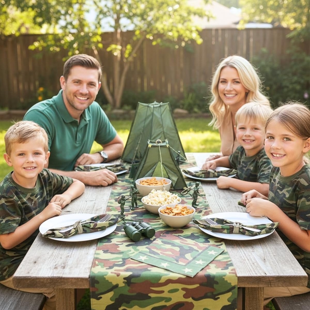 image:imageFun Express Armycamo Lunch Napkins for Birthday Party Supplies Print Tableware Print Napkins Birthday 16 Pieces