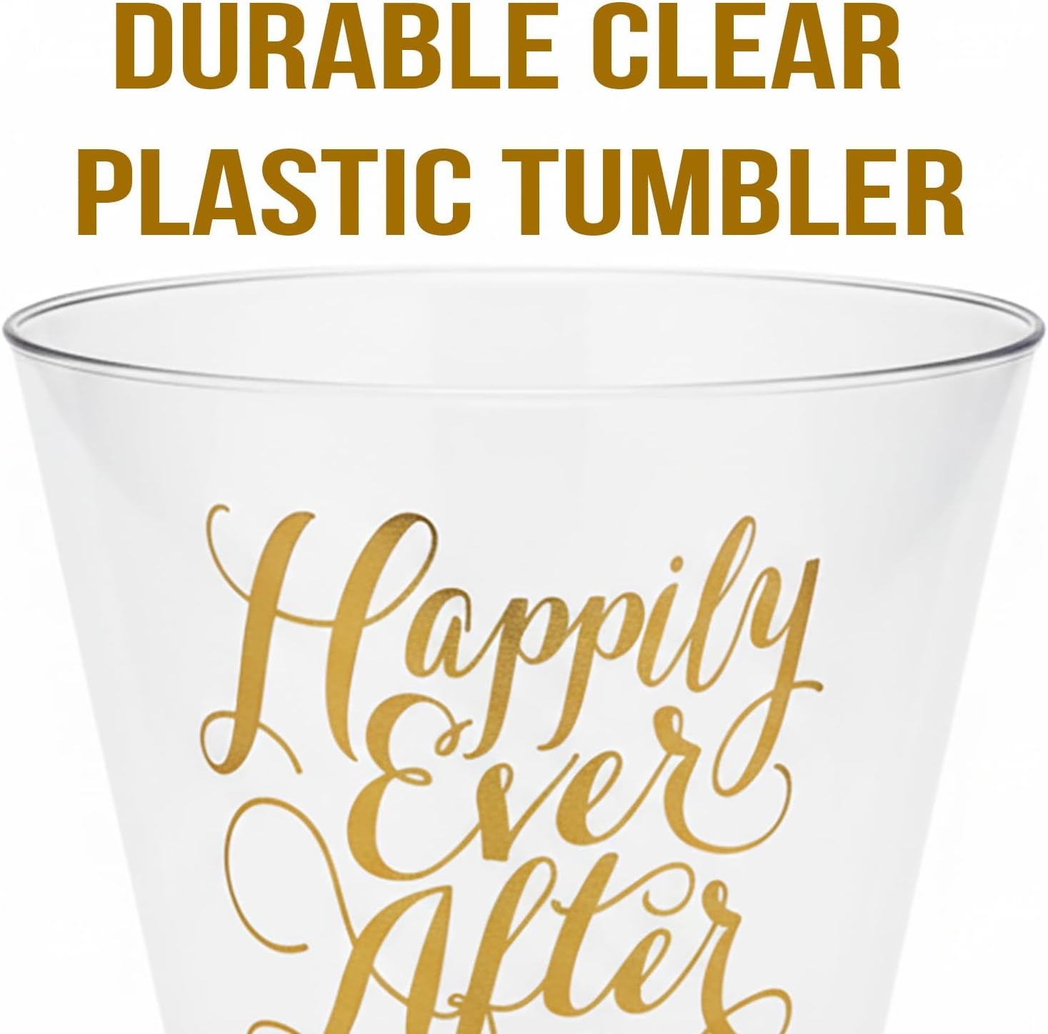 image:imageFun Express Happily Ever After Clear Plastic Tumblers Party Supplies 50 Pieces