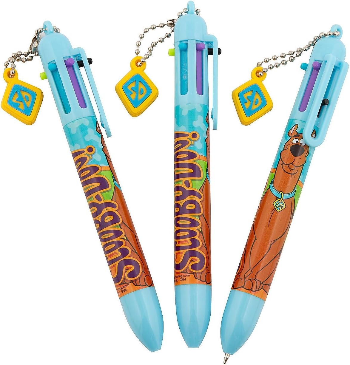 image:imageFun Express ScoobyDoo Multicolor Shuttle Pens with Charm 12Pack 6in1 Retractable Ballpoint Kids Pens for Birthday Party Favors Goodie Bag Stuffers and Classroom Rewards