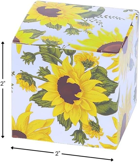 image:imageFun Express Sunflower 2 Gift Boxes Party Supplies 24 Pieces