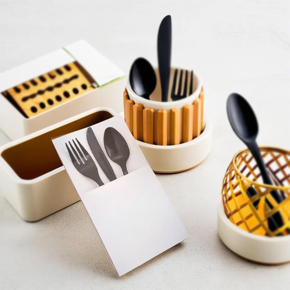 image:imageFun Express White Paper Cutlery Holder 50Pc Party Supplies 50 Pieces