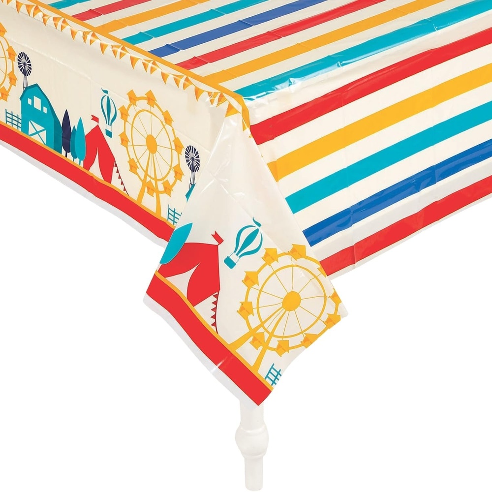 image:imageFun Express County Fair Table Cover Party Supplies 1 Piece