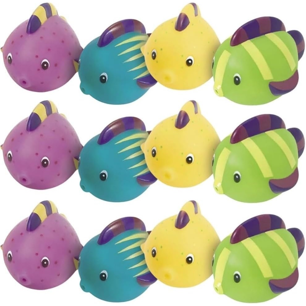 image:imageFun Express Fish Squirt Toys  VBS Vacation Bible School SuppliesDecor  Set of 12 Great Party Favors and Pool Toys