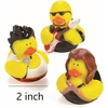 Rockstar Rubber Ducks, Assorted Styles, 12 Pieces, Birthdays, Grand Events, Party Favors, Table Decorations, Treasure Chest Supplies (Rock Stars)