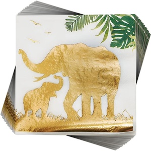 SOPHISTICATED SAFARI LUNCH NAPKIN – Party Supplies – 16 Pieces