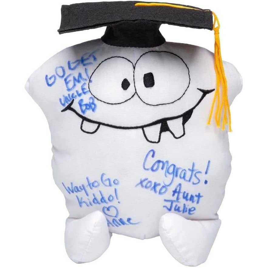 image:imageFun Express 7 12 x 10 12 Graduation Autograph Stuffed Monster in Mortarboard Cap