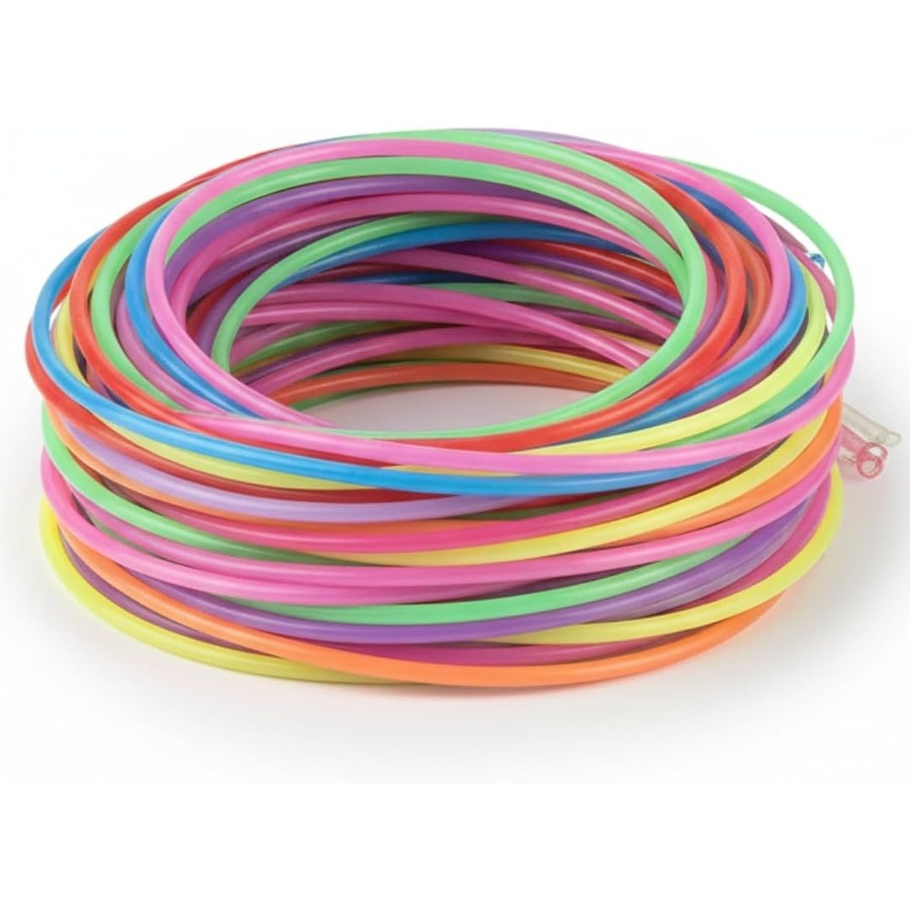 image:imageFun Express Bulk 50 Pack 22 Multicolor Glow Swizzle Necklaces Glow Jewelry Breakaway Necklaces for Halloween Christmas Easter Football Parties VBS 2026