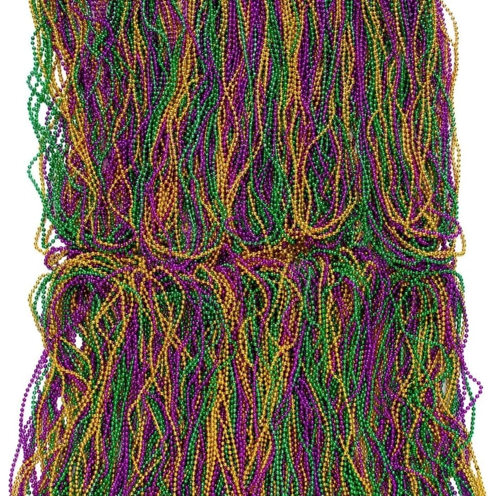 image:imageFun Express 30 Mega Bulk 576 Pc Mardi Gras Plastic Bead Necklace Assortment