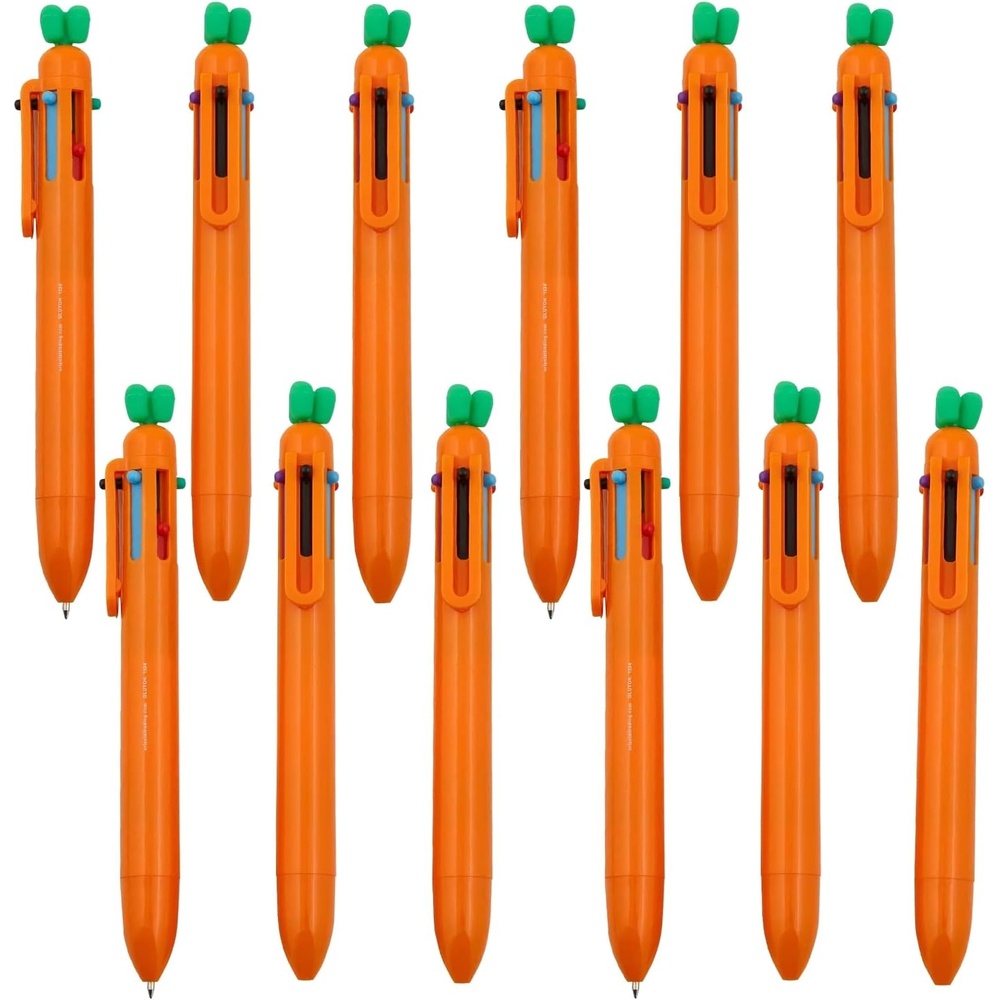 image:imageFun Express 5 34 Easter Orange Carrot Plastic Shuttle Pens 12 Pieces