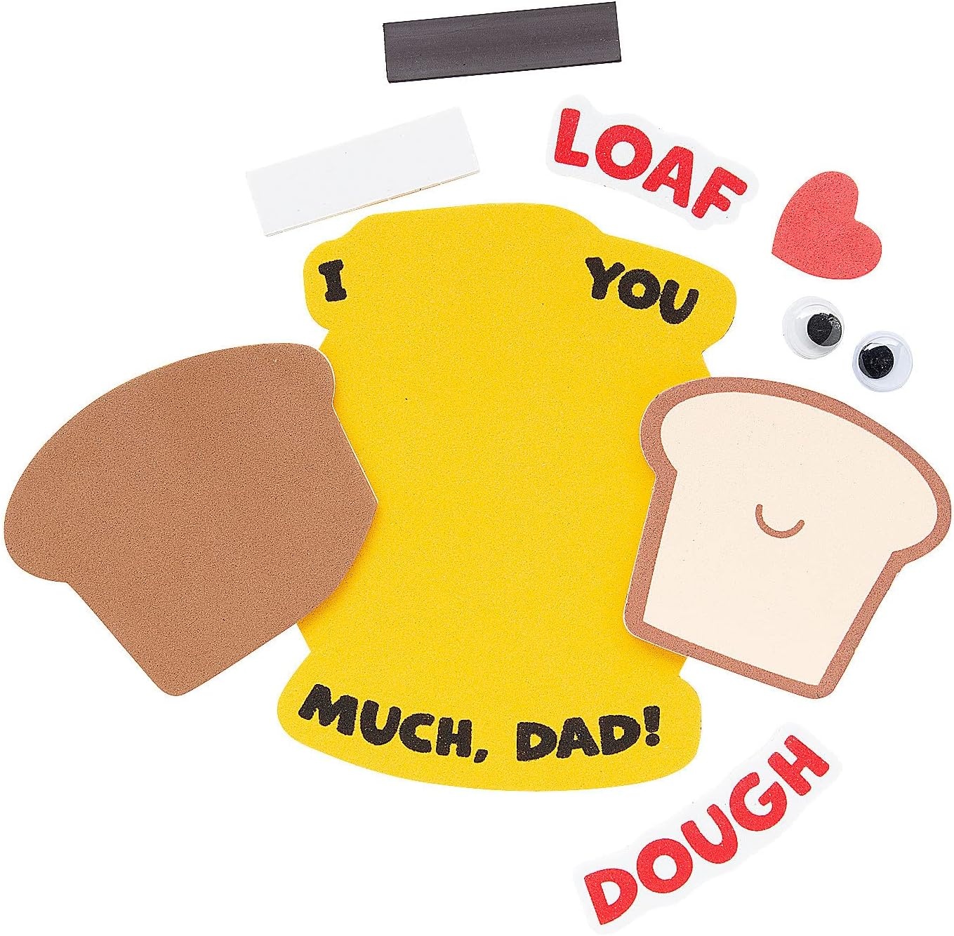 image:imageI Loaf You Dad Magnet Craft Kit Makes 12
