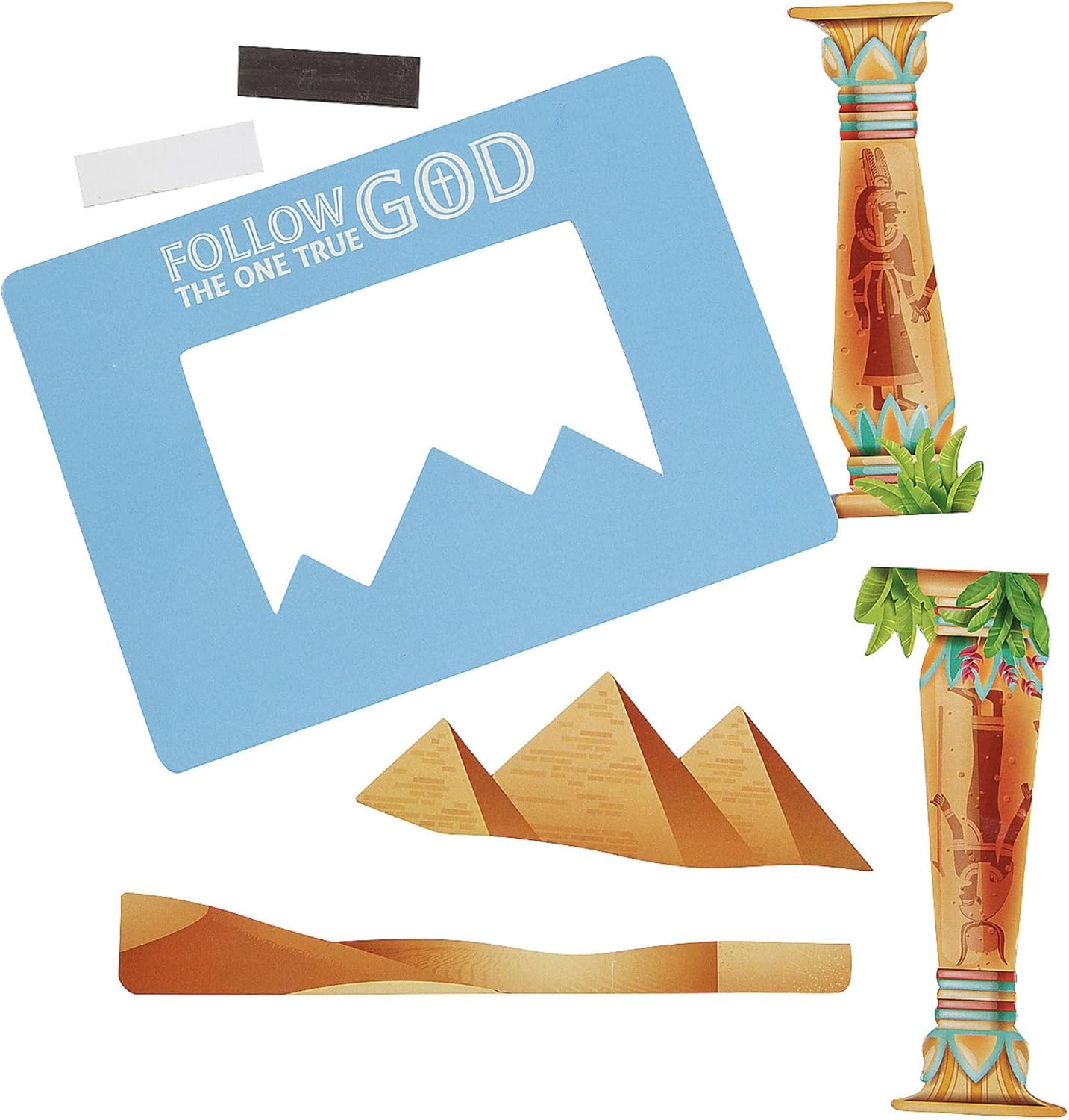 image:image6 34 x 5 Egyptian VBS Picture Frame Magnet Craft Kit Makes 12 Vacation Bible School Supplies