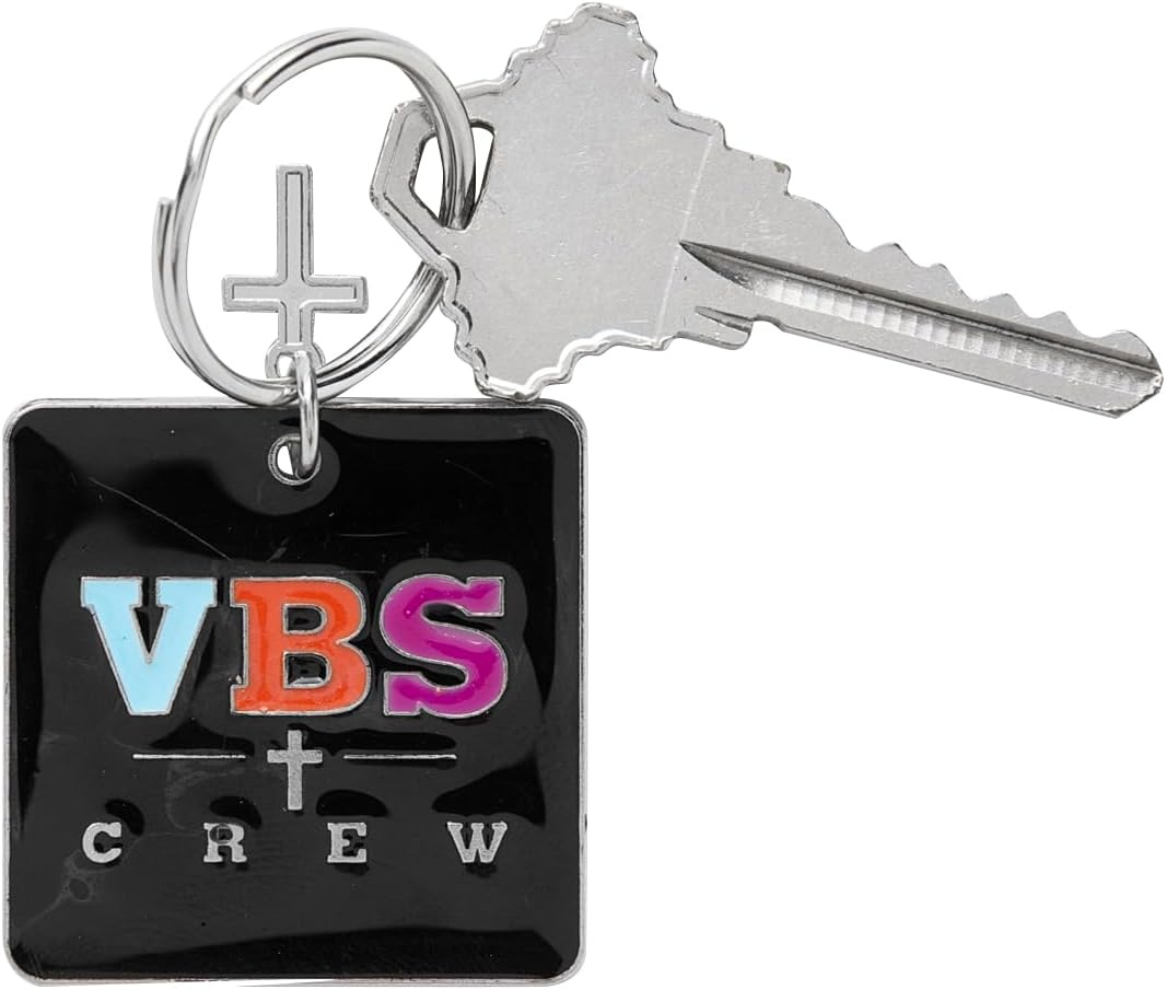 image:imageFun Express 1 12 VBS Crew Metal Keychains with Cross Charm VBS 2026 12 Pc